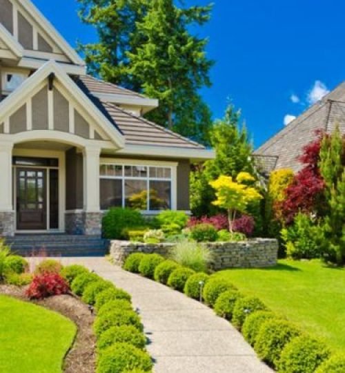 main entrance landscaping 3